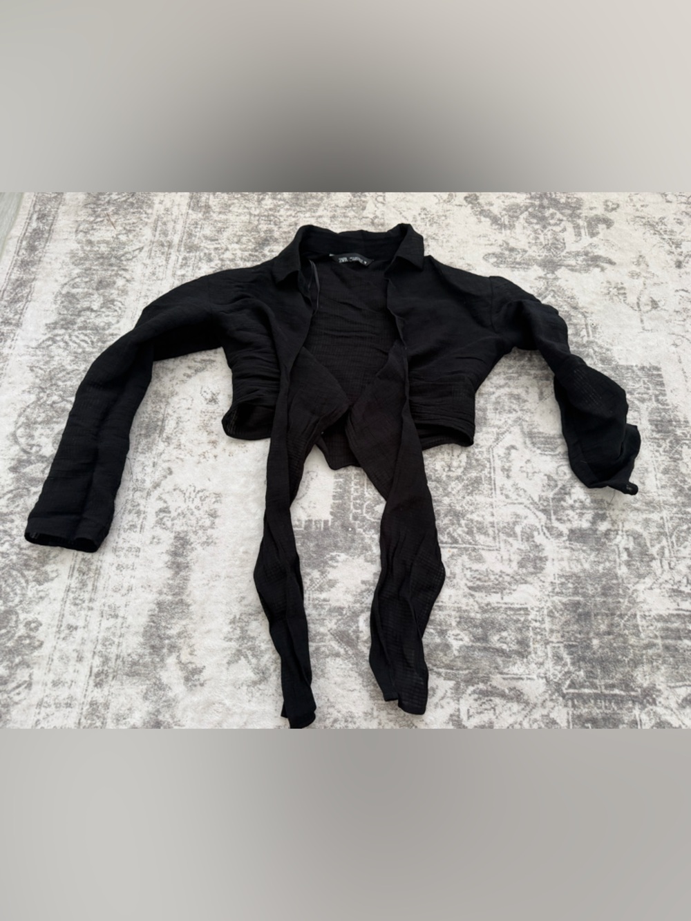 Zara Size S  Black Lightweight Top/Bolero